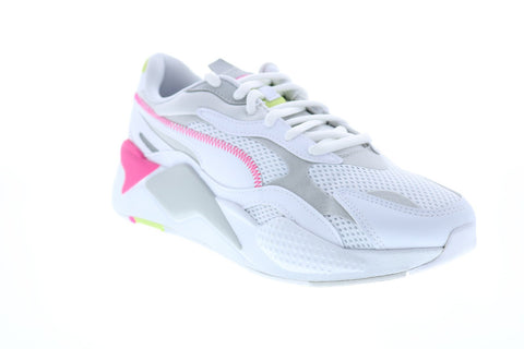Puma RS-X3 Millenium 37323604 Mens White Mesh Lace Up Lifestyle Sneakers Shoes