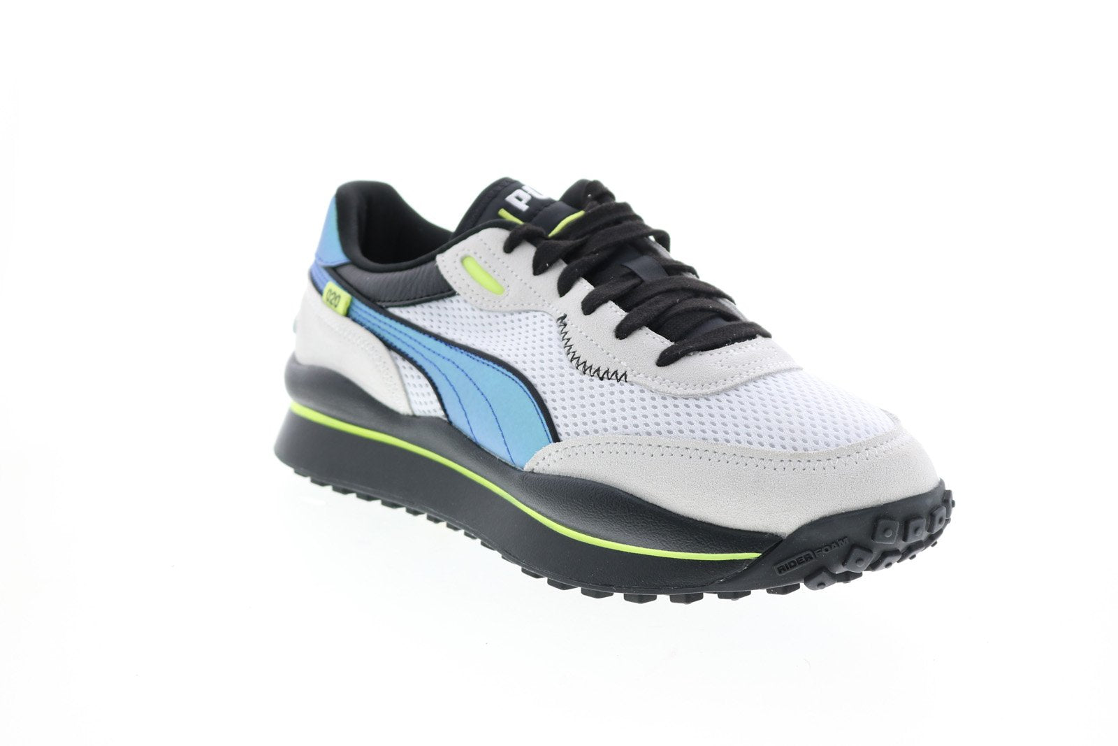 Puma Style Rider Petrol Spill 37323701 Mens White Mesh Lifestyle Sneak -  Ruze Shoes