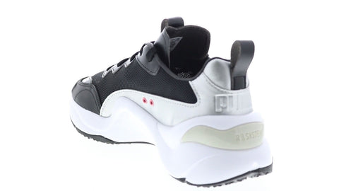 Puma Rise Metal 37325902 Womens Black Mesh Lace Up Lifestyle Sneakers Shoes