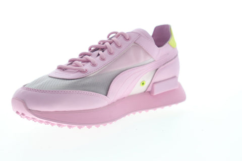 Puma Future Rider X Chinatown Market 37330401 Mens Pink Low Top Sneakers Shoes