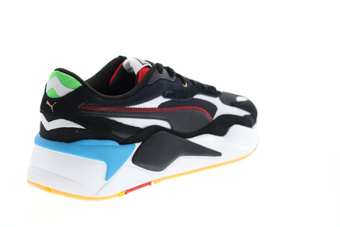 Puma RS-X3 WH 37330802 Mens Black Suede Lace Up Lifestyle Sneakers Shoes