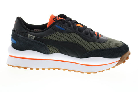 Puma Style Rider Warm Texture 37338201 Gray Mesh Lifestyle Sneakers Shoes