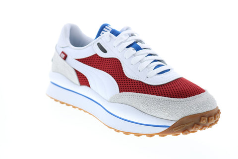 Puma Style Rider Warm Texture 37338202 White Mesh Lifestyle Sneakers Shoes