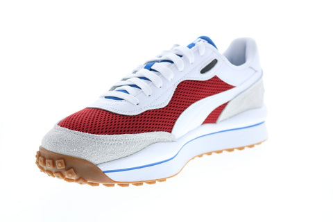 Puma Style Rider Warm Texture 37338202 White Mesh Lifestyle Sneakers Shoes