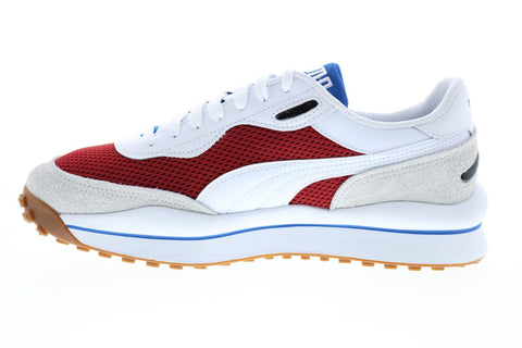 Puma Style Rider Warm Texture 37338202 White Mesh Lifestyle Sneakers Shoes