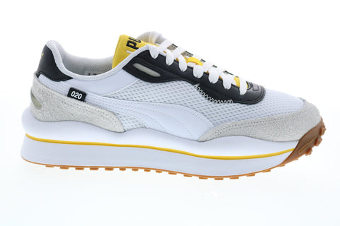 Puma Style Rider Warm Texture 37338203 Mens White Lifestyle Sneakers Shoes