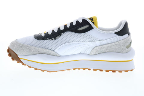 Puma Style Rider Warm Texture 37338203 Mens White Lifestyle Sneakers Shoes