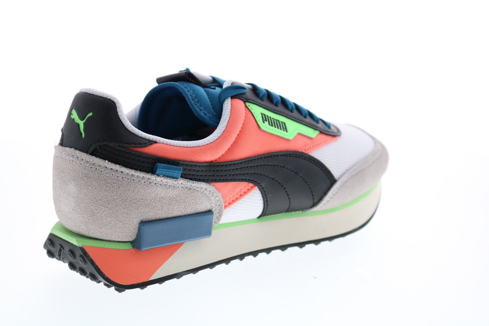 Puma Future Rider Neon Play 37338302 Mens White Lifestyle Sneakers Sho -  Ruze Shoes