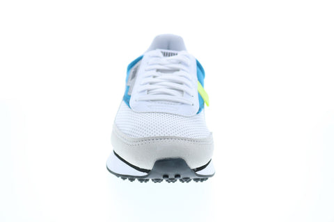 Puma Future Rider Galaxy 37338503 Mens White Canvas Lace Up Lifestyle Sneakers Shoes