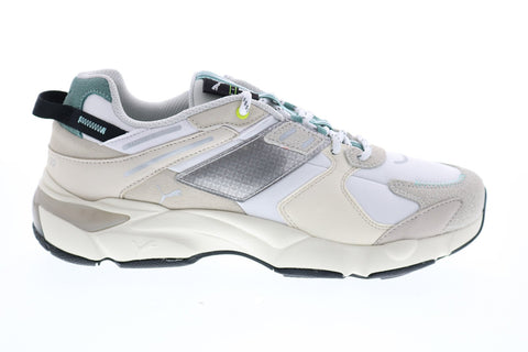 Puma LQD Cell Extol x Helly Hansen Mens Gray Leather Lace Up Sneakers Shoes