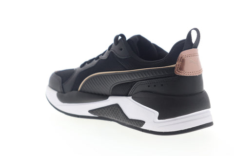 Puma X-Ray Metallic Shine 37358601 Womens Black Mesh Lace Up Sneakers Shoes