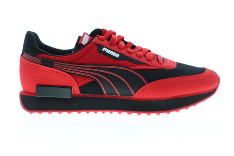 Puma Rider Ripper 37363101 Mens Red Mesh Lace Up Low Top Sneakers Shoes