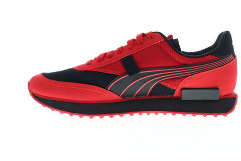 Puma Rider Ripper 37363101 Mens Red Mesh Lace Up Low Top Sneakers Shoes