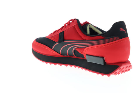 Puma Rider Ripper 37363101 Mens Red Mesh Lace Up Low Top Sneakers Shoes