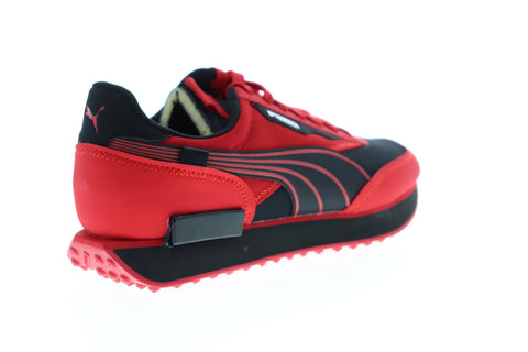 Puma Rider Ripper 37363101 Mens Red Mesh Lace Up Low Top Sneakers Shoes