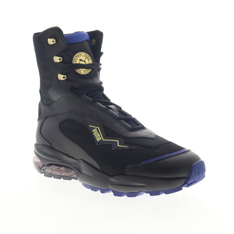 Puma Cell Stellar Mid X Balmain Paris 37374701 Mens Black High Top Sneakers Shoes