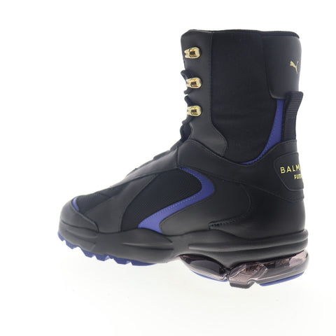 Puma Cell Stellar Mid X Balmain Paris 37374701 Mens Black High Top Sneakers Shoes