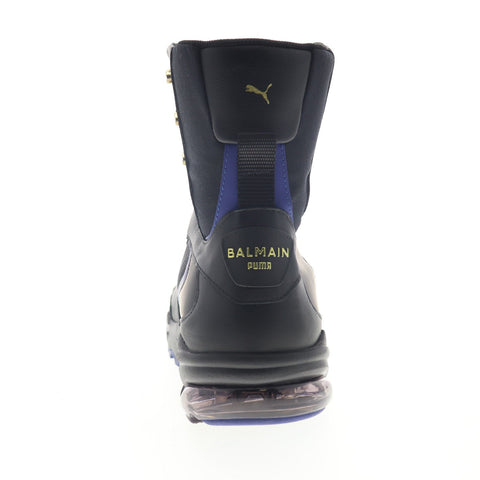 Puma Cell Stellar Mid X Balmain Paris 37374701 Mens Black High Top Sneakers Shoes
