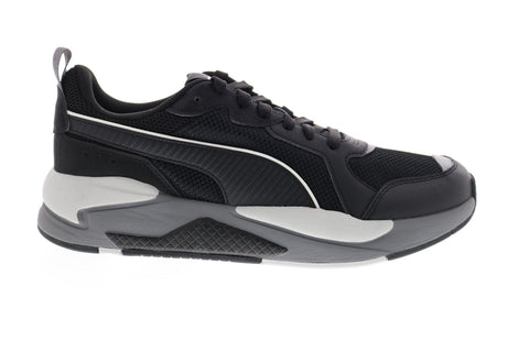 Puma X-Ray Mens MU 37377302 Mens Black Mesh Lace Up Lifestyle Sneakers Shoes