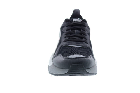 Puma X-Ray Mens MU 37377302 Mens Black Mesh Lace Up Lifestyle Sneakers Shoes