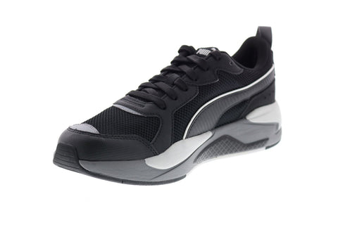 Puma X-Ray Mens MU 37377302 Mens Black Mesh Lace Up Lifestyle Sneakers Shoes