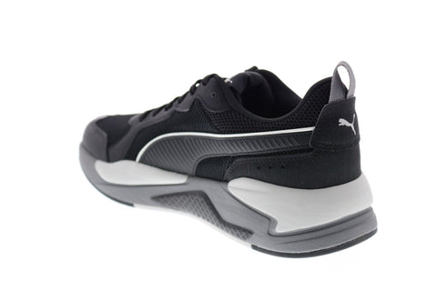 Puma X-Ray Mens MU 37377302 Mens Black Mesh Lace Up Lifestyle Sneakers Shoes