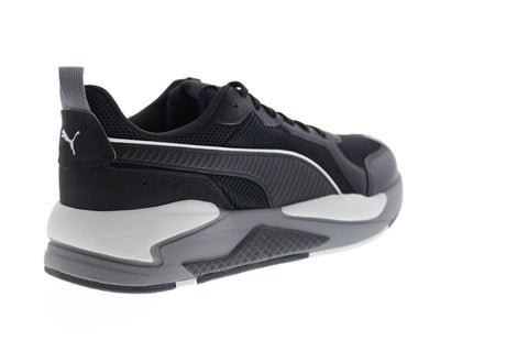 Puma X-Ray Mens MU 37377302 Mens Black Mesh Lace Up Lifestyle Sneakers Shoes