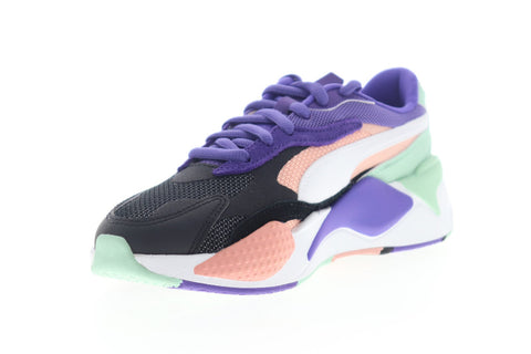 Puma RS-X3 Puzzle 37379719 Womens White Mesh Lace Up Sneakers Shoes