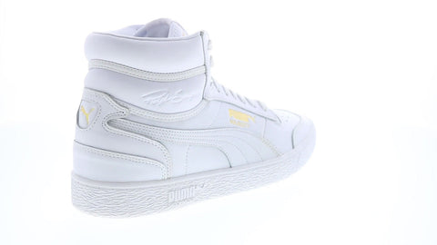 Puma Ralph Sampson Mid 37383101 Mens White Leather Lifestyle Sneakers Shoes