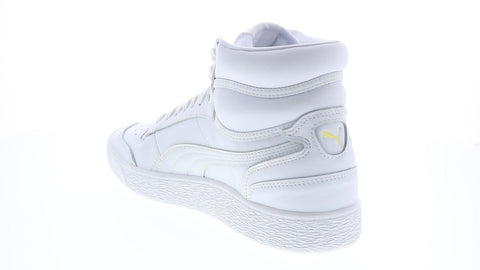 Puma Ralph Sampson Mid 37383101 Mens White Leather Lifestyle Sneakers Shoes