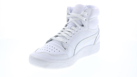 Puma Ralph Sampson Mid 37383101 Mens White Leather Lifestyle Sneakers Shoes