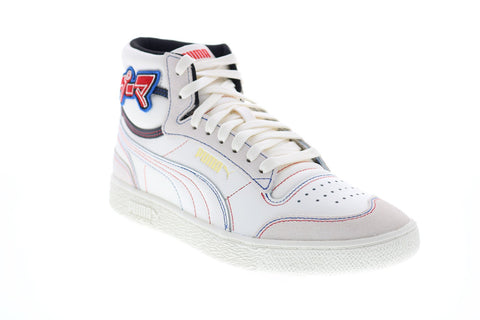 Puma Ralph Sampson Mid Japanorama 37407201 Mens Beige Leather Sneakers Shoes