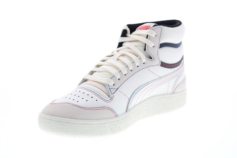 Puma Ralph Sampson Mid Japanorama 37407201 Mens Beige Leather Sneakers Shoes