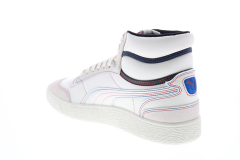 Puma Ralph Sampson Mid Japanorama 37407201 Mens Beige Leather Sneakers Shoes