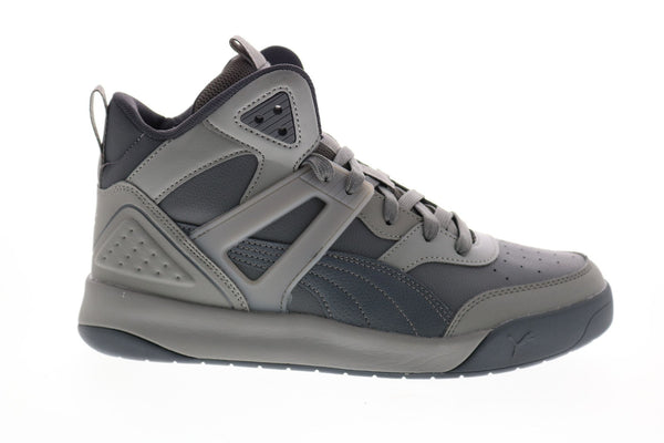 Puma Backcourt Mid 37413904 Mens Gray Basketball Sneakers