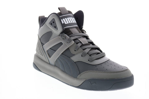 Puma Backcourt Mid 37413904 Mens Gray Basketball Inspired Sneakers Shoes