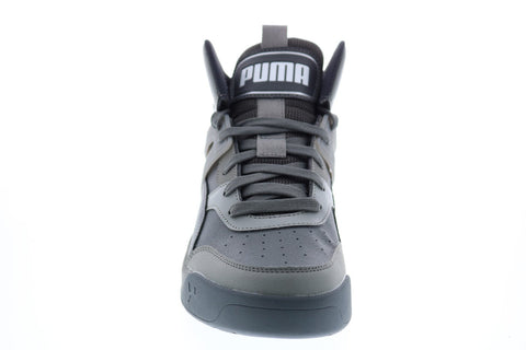 Puma Backcourt Mid 37413904 Mens Gray Basketball Inspired Sneakers Shoes