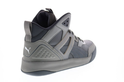 Puma Backcourt Mid 37413904 Mens Gray Basketball Inspired Sneakers Shoes