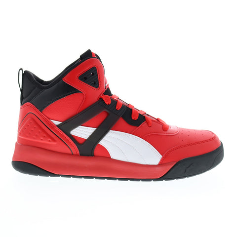 Puma Backcourt Mid 37413909 Mens Red Basketball Inspired Sneakers Shoes