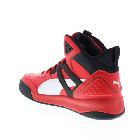 Puma Backcourt Mid 37413909 Mens Red Basketball Inspired Sneakers Shoes
