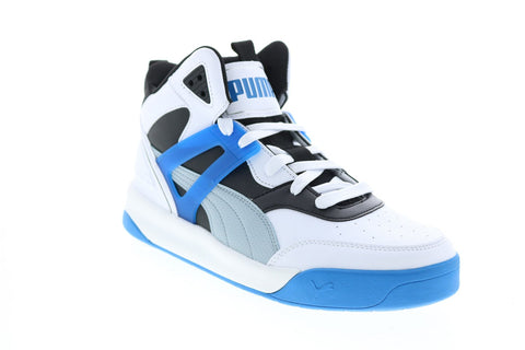 Puma Backcourt Mid 37413910 Mens White Synthetic Basketball Inspired Sneakers Shoes