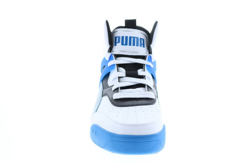 Puma Backcourt Mid 37413910 Mens White Synthetic Basketball Inspired Sneakers Shoes
