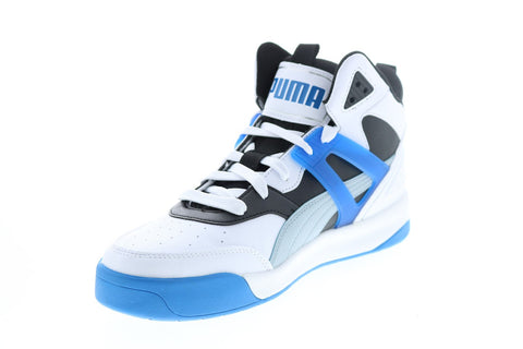 Puma Backcourt Mid 37413910 Mens White Synthetic Basketball Inspired Sneakers Shoes