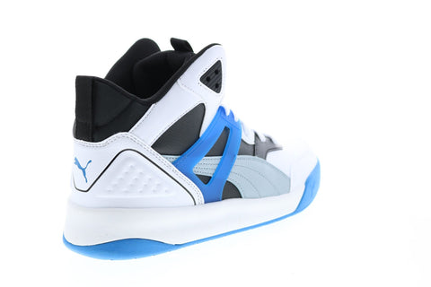 Puma Backcourt Mid 37413910 Mens White Synthetic Basketball Inspired Sneakers Shoes