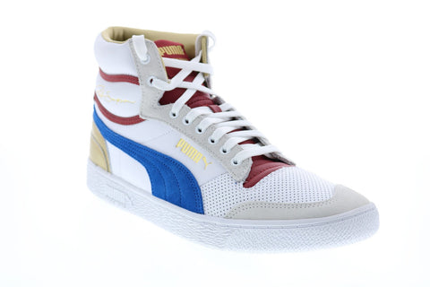 Puma Ralph Sampson Mid Royal Mens White Basketball Inspired Sneakers Shoes