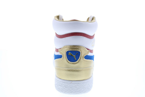 Puma Ralph Sampson Mid Royal Mens White Basketball Inspired Sneakers Shoes