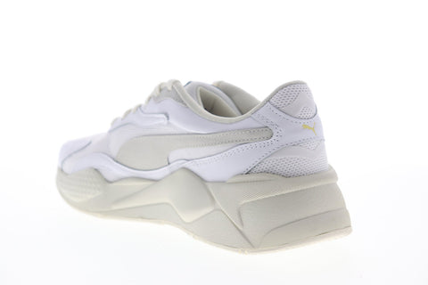 Puma Rs-X3 Luxe 37429301 Mens White Mesh Lace Up Low Top Sneakers Shoes