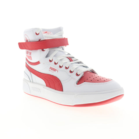 Puma Sky LX Public Enemy 37453801 Mens White Leather High Top Sneakers Shoes