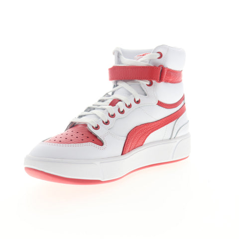 Puma Sky LX Public Enemy 37453801 Mens White Leather High Top Sneakers Shoes
