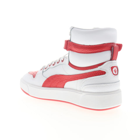 Puma Sky LX Public Enemy 37453801 Mens White Leather High Top Sneakers Shoes